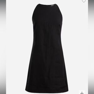 Maxine high neck shift dress in linen